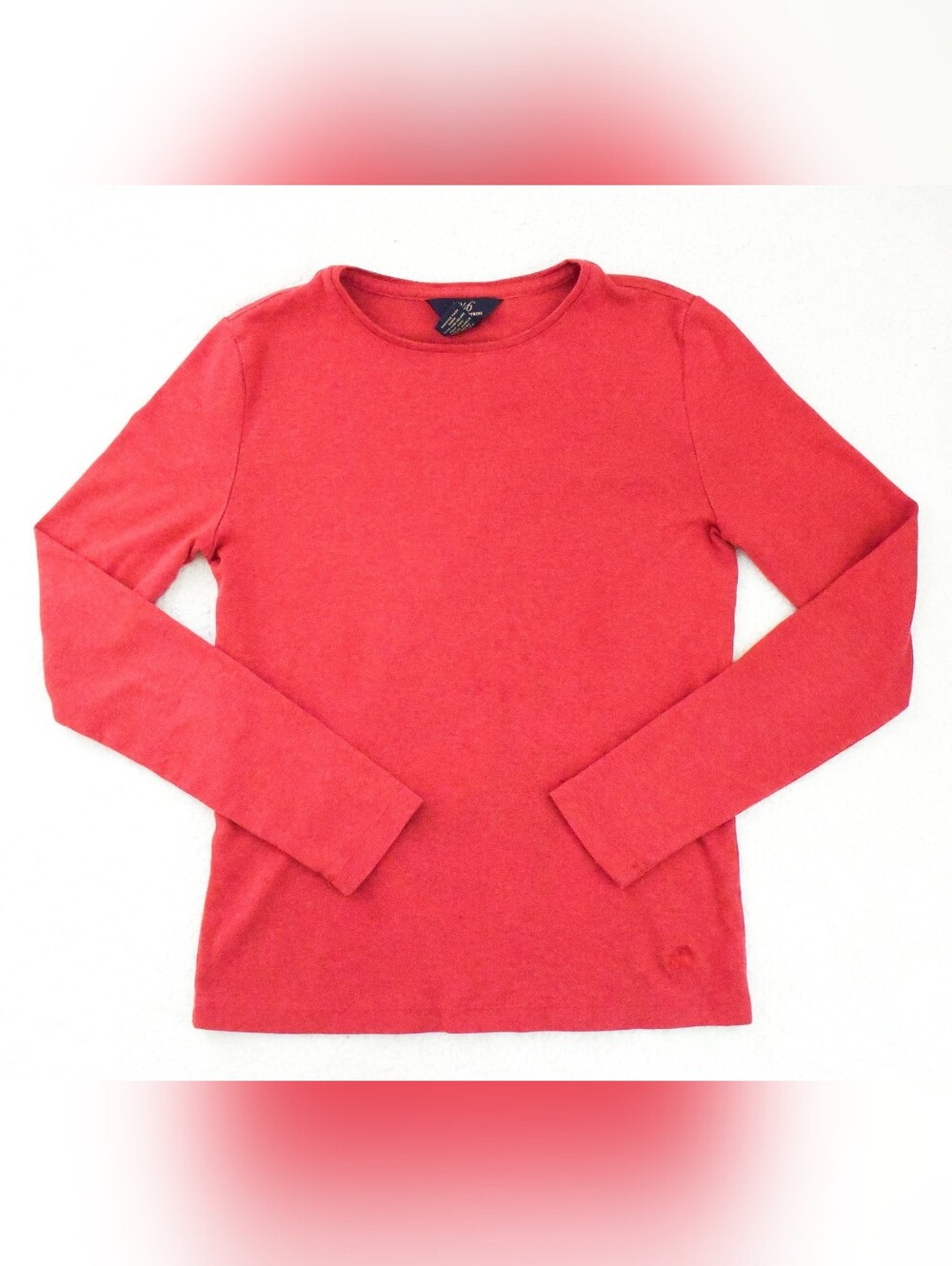 *346 Brooks Brothers* Red L/S Cotton Tee - XS